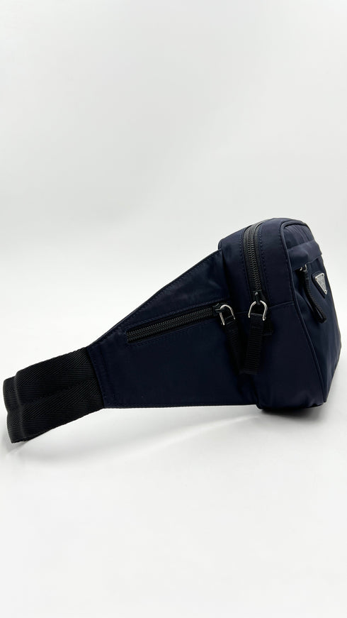 Marsupio nylon blu