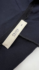 Maglia scollo profondo blu PRADA