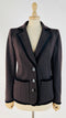 Blazer marrone bordi velluto