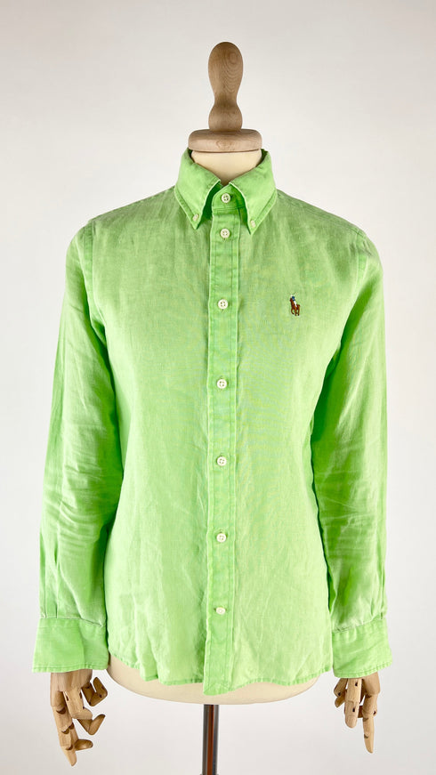 Camicia button-down in lino