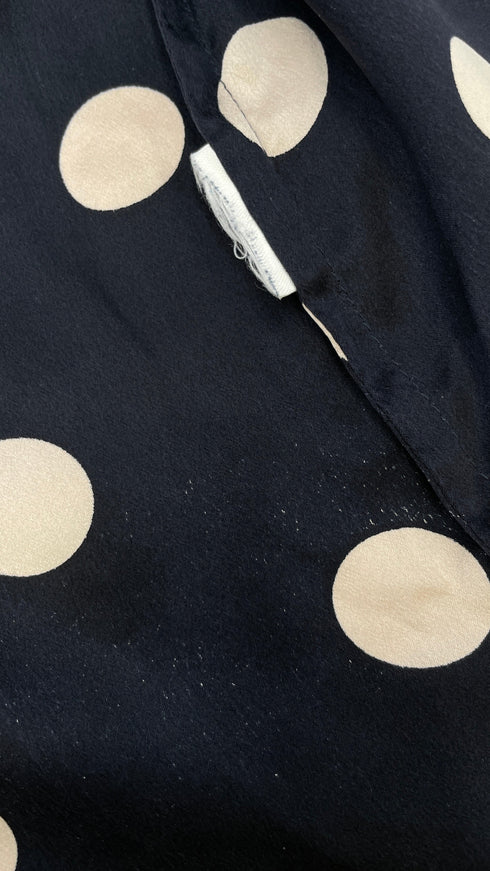 Camicia blu a pois