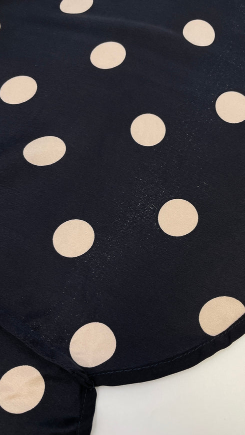 Camicia blu a pois