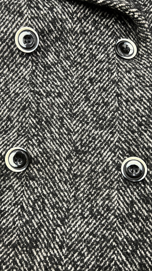 Cappotto doppiopetto spigato