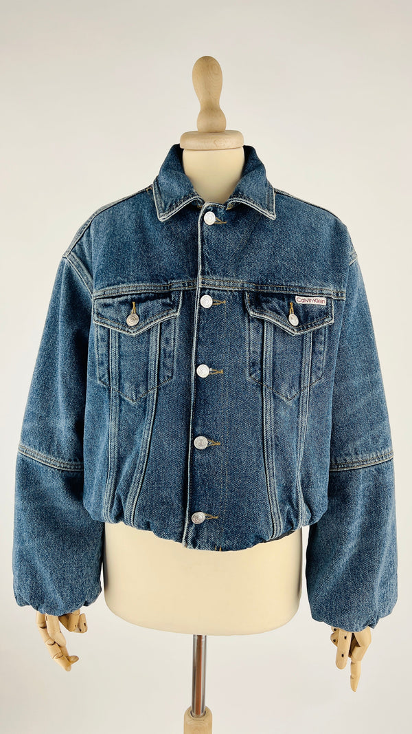 Giacca in jeans con cartellino