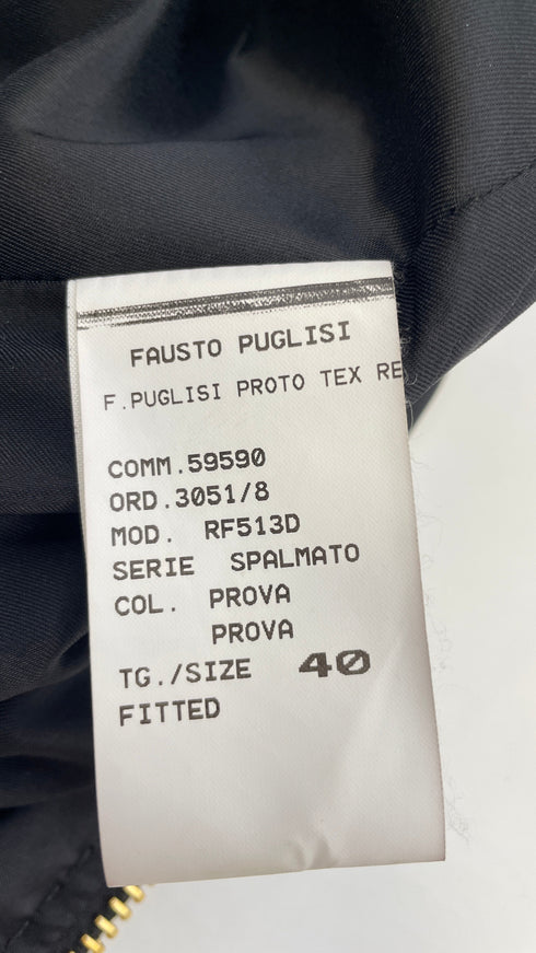 Abito midi patchwork pelle