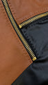 Abito midi patchwork pelle