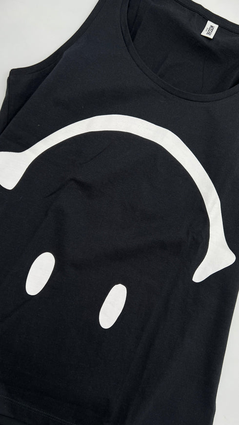 Canotta “Smiley” nera