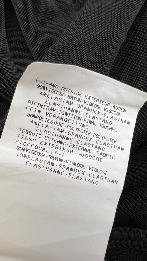 Abito lungo inserto animalier