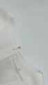 Top scollo V con cartellino