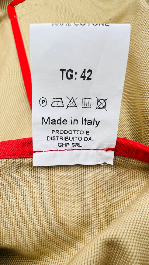 Trench cotone con cartellino