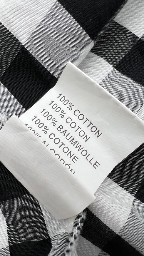 Maxi camicia in vichy