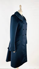 Cappotto doppiopetto blu notte daniela gerini