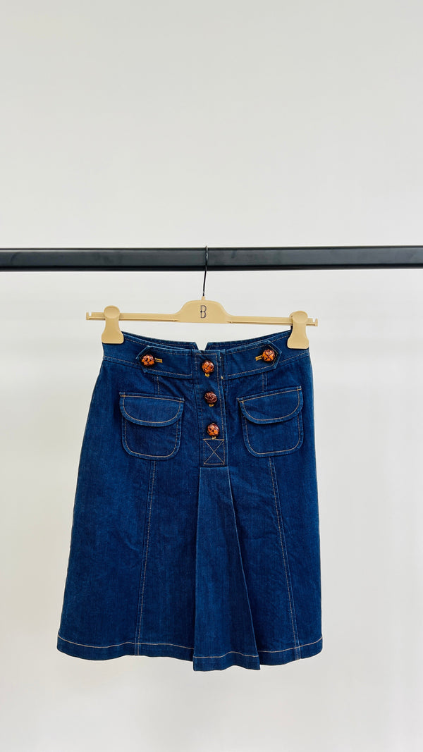 Gonna midi in denim