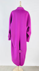 Cappotto color magenta 100% cashmere Super Blond