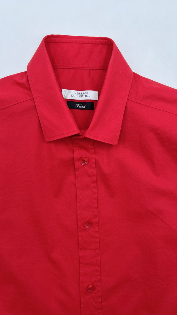 Camicia rossa slim-fit