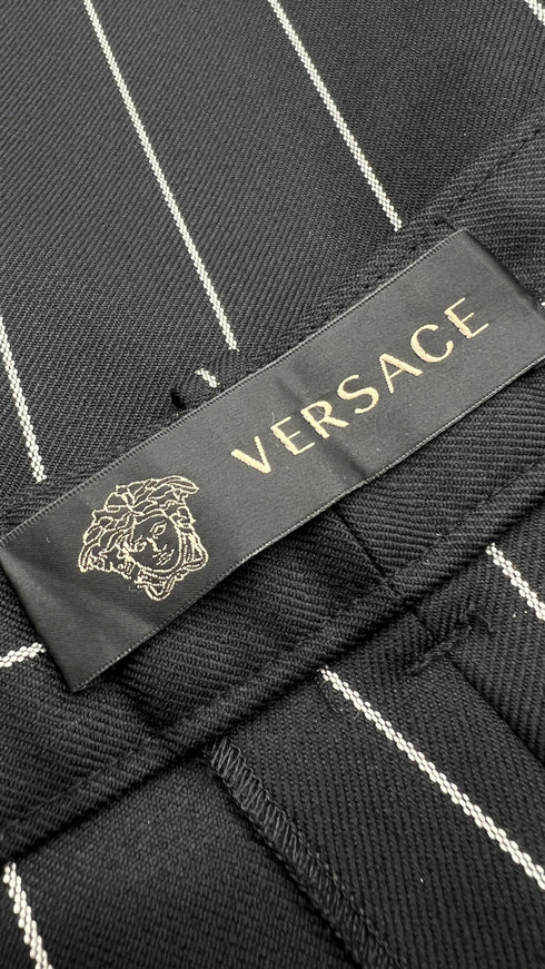 Pantalone nero gessato