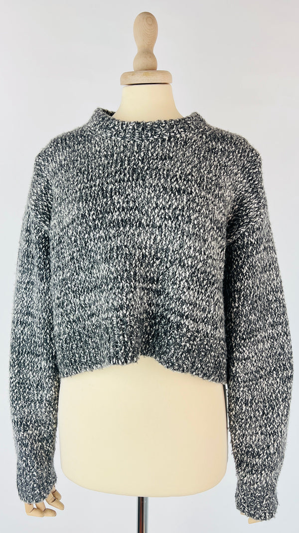 Maglia girocollo cropped