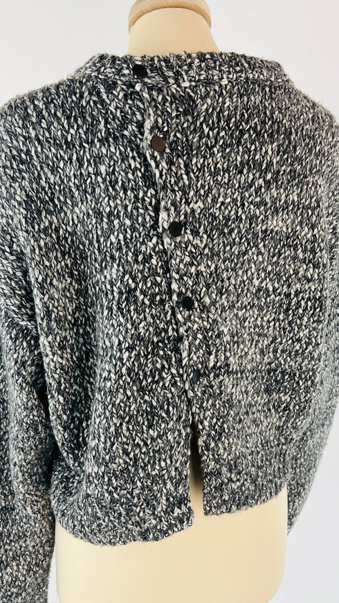 Maglia girocollo cropped