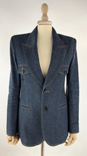 Blazer monopetto denim Saint Laurent