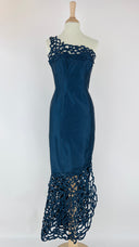 Abito shantung e pizzo Unsigned