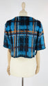 Maglia cropped tartan