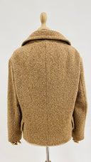 Caban dopiopetto beige Miu Miu