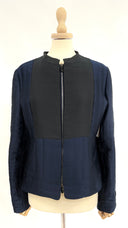 Giacca corta semi imbottita blu e nero GIORGIO ARMANI
