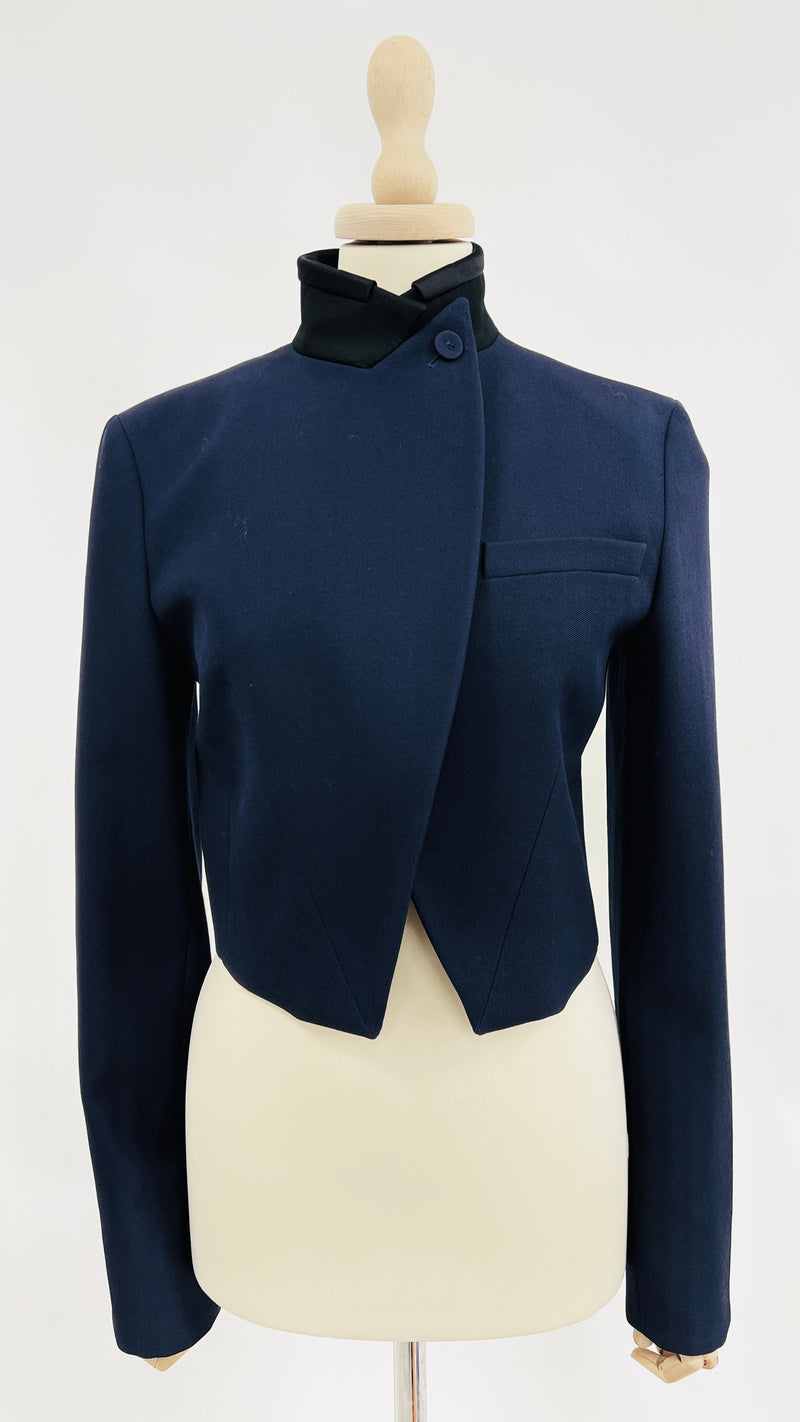 Giacca corta blu e nero FENDI