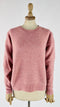 Maglione girocollo rosa melange