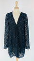 Cardigan vintage lungo ricamato