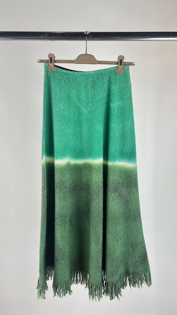 Gonna sfumata con frange