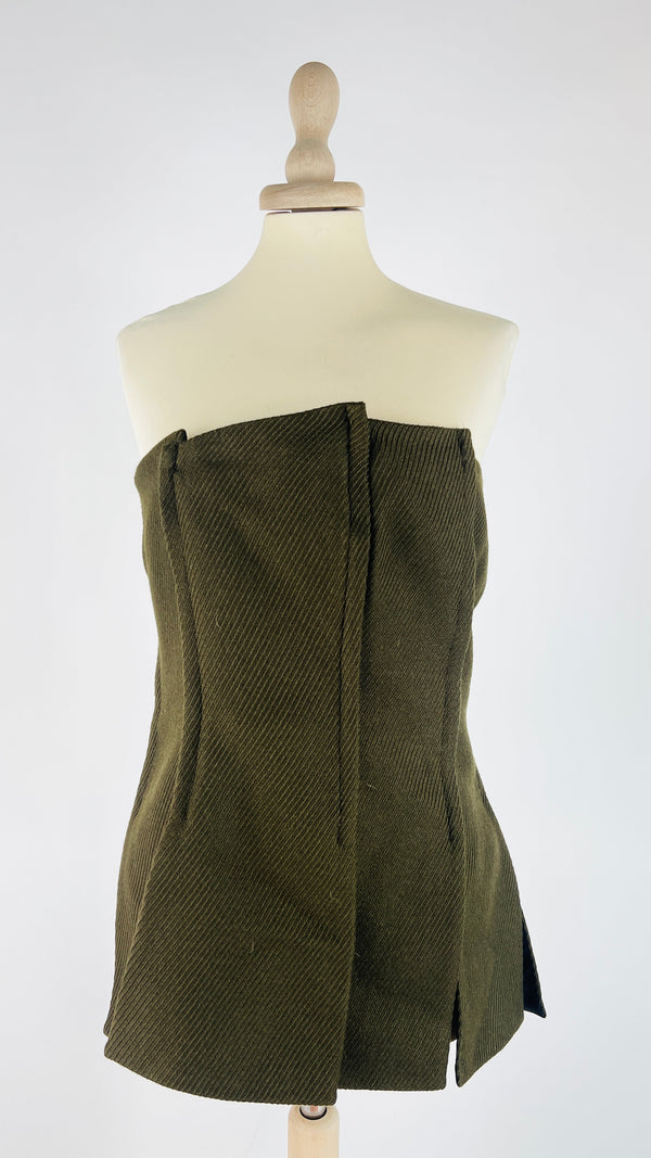 Top bustier in twill