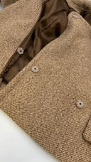 Caban dopiopetto beige Miu Miu