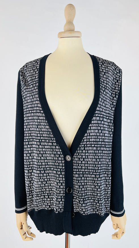 Cardigan mini righe