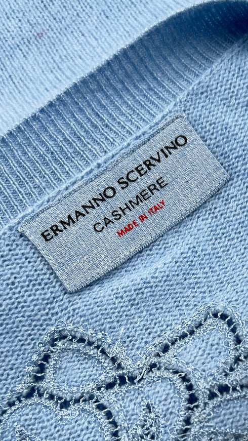 Maglia traforata in cashmere