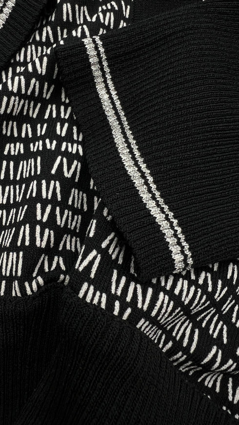 Cardigan mini righe