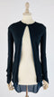 Cardigan due strati blu