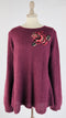 Maglione ricamo rosa