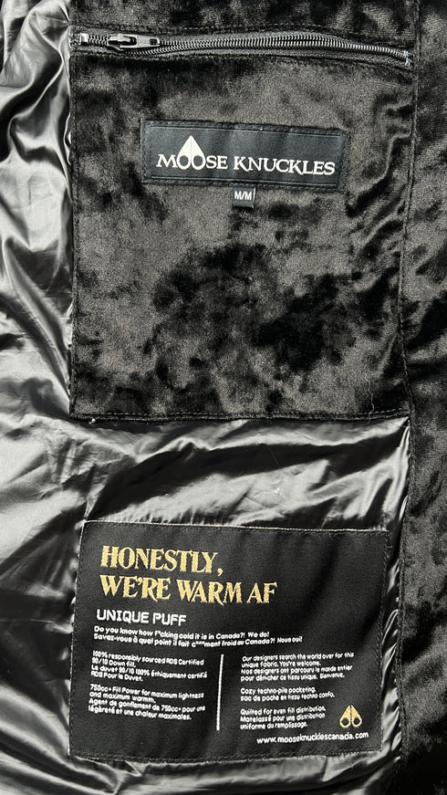 Piumino velluto nero