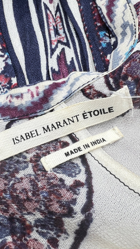 Blusa con stampa paisley