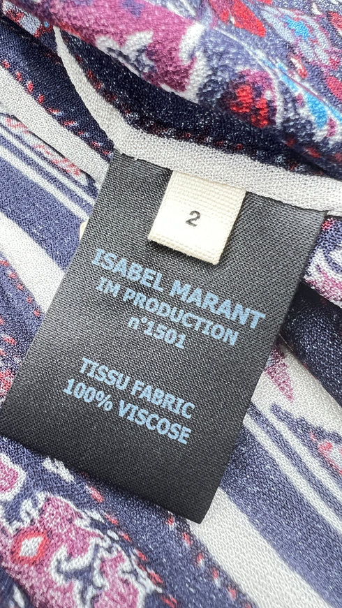 Blusa con stampa paisley