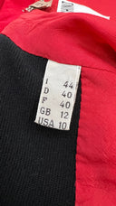 Giacca corta rossa con inserti neri MOSCHINO COUTURE