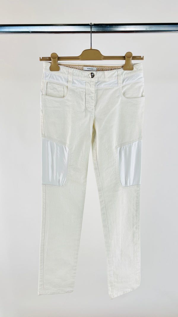 Pantaloni cinque tasche bianchi