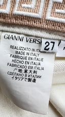 Pantaloni cinque tasche bianchi Versace