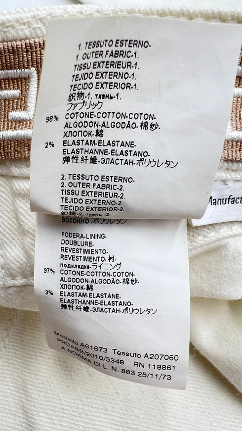 Pantaloni cinque tasche bianchi