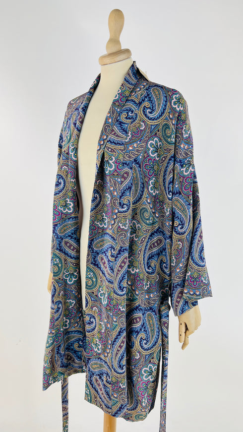 Vestaglia paisley con cinta