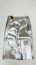 Gonna midi color argento Golden Goose