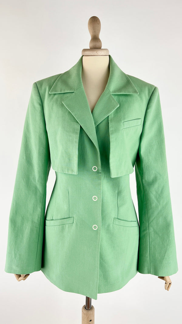 Blazer destrutturato con cartellino