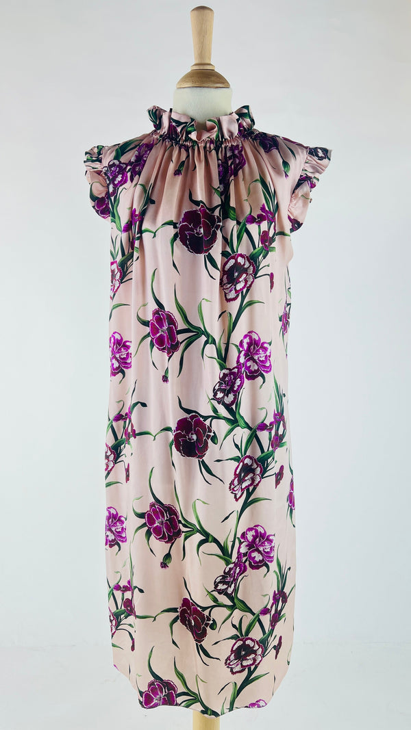 Abito midi con stampa fiori