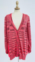 Cardigan fiammato over